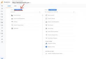 how to set up google analytic property